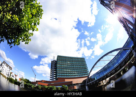 Stadtzentrum Bergdorf und Serrahn in Mountain Village, Hamburg, Deutschland, City-Center Bergedorf Und Serrahn in Bergedorf, Deutschland Stockfoto