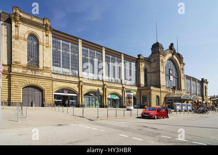 Der dam-Tor-Bahnhof in Hamburg, Deutschland, Europa, Der Dammtorbahnhof in Hamburg, Deutschland, Europa Stockfoto