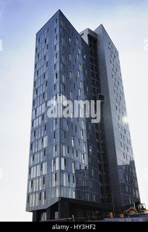 Wohnturm Kristall in große Elbstrasse in Altona, Hamburg, Deutschland, Europa, Wohnturm Kristall der Großen Elbstraße in Altona, Deutschland, Eur Stockfoto