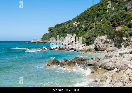 Mirtiotissas Strand, Korfu, Ionische Inseln, Griechenland, Europa Stockfoto