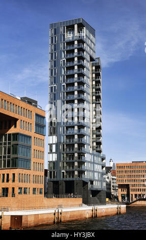 Wohnturm Kristall in große Elbstrasse in Altona, Hamburg, Deutschland, Europa, Wohnturm Kristall der Großen Elbstraße in Altona, Deutschland, Eur Stockfoto