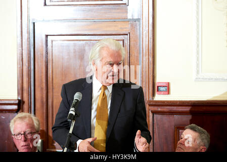 Lord David Owen mittags die Oldie literarische 14.03.17 Stockfoto