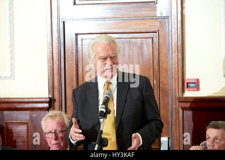 Lord David Owen mittags die Oldie literarische 14.03.17 Stockfoto