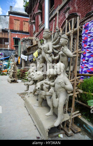 Kumartuli (Kumortuli), Kalkutta, Indien Stockfoto