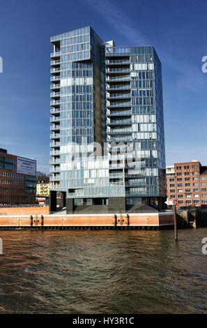 Wohnturm Kristall in große Elbstrasse in Altona, Hamburg, Deutschland, Europa, Wohnturm Kristall der Großen Elbstraße in Altona, Deutschland, Eur Stockfoto