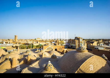 Blick über die Dächer von Kashan in - Iran Stockfoto