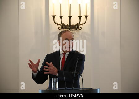 Berlin, Deutschland, 22. Mai 2015: UN-Menschenrechtsrat trifft Bundespräsident Gauck. Stockfoto