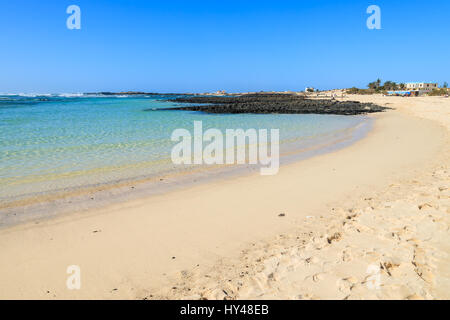 El Cotillo Strand Lagune im Norden von Fuerteventura, Kanarische Inseln, Spanien Stockfoto