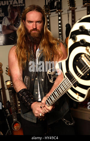 Zakk Wylde die Ozzy Osbourne Band und Leiter von The Black Label Society fotografiert in seinem Haus am 27. Januar 2007 Credit: Kevin Estrada / MediaPunch Stockfoto