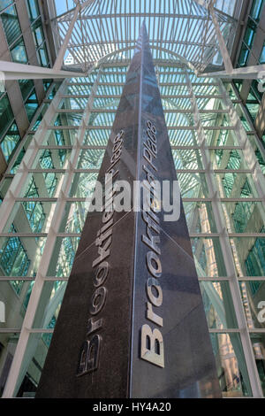 Eingang zum Brookfield (ehemals BCE) Santiago Calatrava ist Allen Lambert Galleria in der Innenstadt von Toronto, Ontario, Kanada. Stockfoto