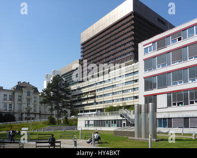 AKH Allgemeines Krankenhaus (AKH), Anna Spiegel Forschung Gebäude der medizinischen Universität (Medical University), Wien, Wien, 09. Al Stockfoto