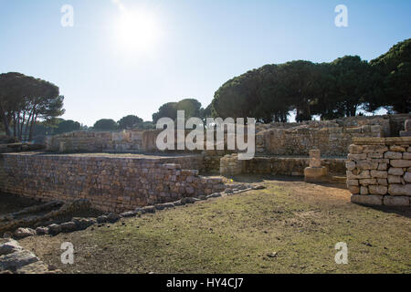 Greco-römische Ruinen des Emporda, Costa Brava, Katalonien, Spanien Stockfoto