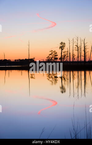 Suset am Blackwater River, Blackwater NWR, Cambridge, Maryland Stockfoto