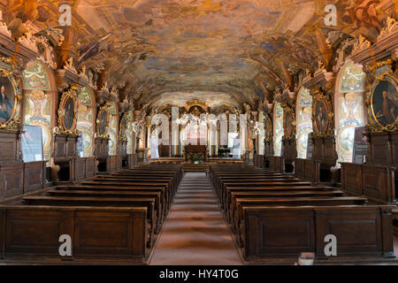 Polen, Wroclaw, die Aula Leopoldina (Auditorium Academicum) ist der Barocksaal der Universität. Stockfoto