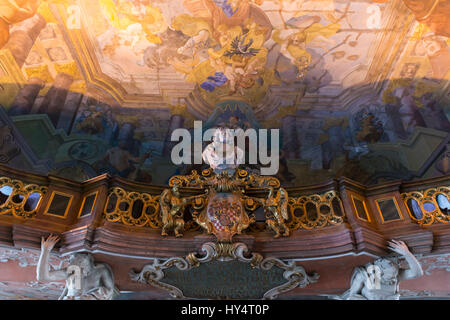 Polen, Wroclaw, die Aula Leopoldina (Auditorium Academicum) ist der Barocksaal der Universität. Stockfoto