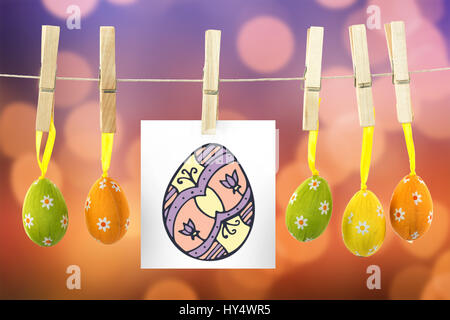 PE047 eggs 02 bs nf leuchtenden Hintergrund Stockfoto