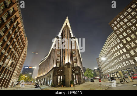 Chile-Haus im Quartier Büro Haus in der alten Stadt von Hamburg, Deutschland, Europa, Chilehaus Im Kontorhausviertel in der Altstadt von Hamburg, Deuts Stockfoto