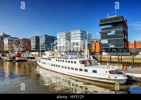 Sandy-Tor-Hafen in der Hafen City Hamburg, Deutschland, Europa, Sandtorhafen in der Hafencity von Hamburg, Deutschland, Europa Stockfoto