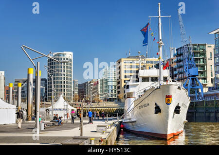 Sandy-Tor-Hafen in der Hafen City Hamburg, Deutschland, Europa, Sandtorhafen in der Hafencity von Hamburg, Deutschland, Europa Stockfoto