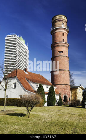 Alter Leuchtturm in Travem? Nde, Schleswig - Holstein, Deutschland, Europa, Alter Leuchtturm in Travemünde, Schleswig-Holstein, Deutschland, Europa Stockfoto