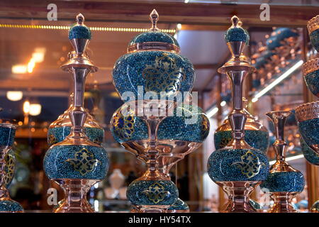 Handarbeit made in Esfahan, Isfahan Basar, Naqsh-e Jahan Quadrat, Isfahan, Iran Stockfoto