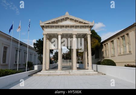 Historischen Tempelruinen in das Stadtzentrum von Paphos, Zypern Stockfoto