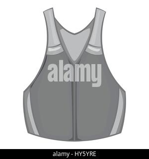 Weste grau-Symbol monochrome Lebensstil Stock Vektor