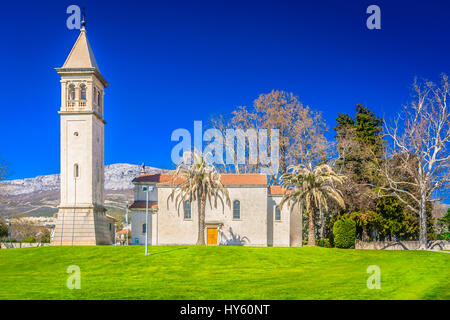 Malerische Aussicht auf die Solin Kathedrale Stockfoto