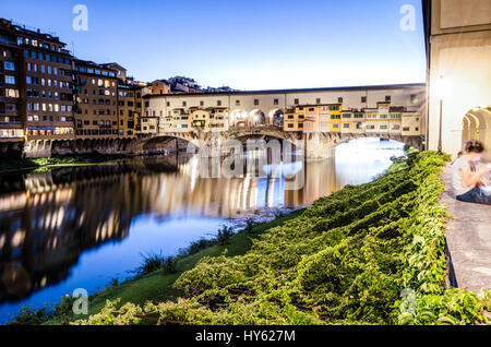 Ponte Vecchio. Stockfoto