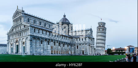 Pisa Kathedrale & Campanile (Schiefer Turm) Stockfoto