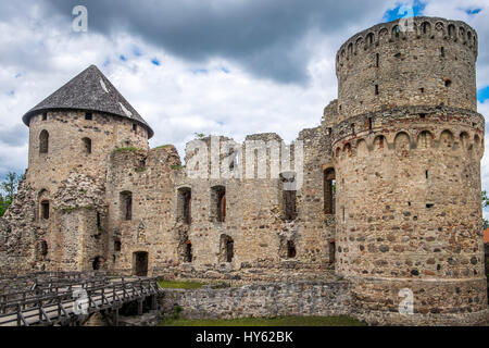 Lettland, CESIS - ca. Juni 2014: Cesis Schloss (Wenden) in Lettland Stockfoto