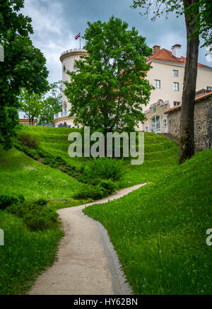 Lettland, CESIS - ca. Juni 2014: Blick von Cesis Schlosspark in Lettland Stockfoto