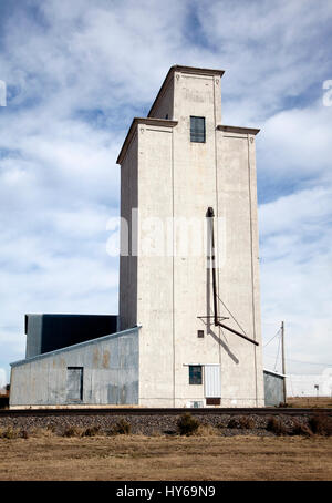 Grain Elevator im Park, Kansas, uns 2016. Stockfoto