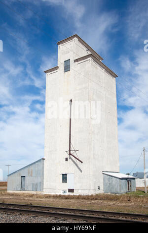 Grain Elevator im Park, Kansas, uns 2016. Stockfoto