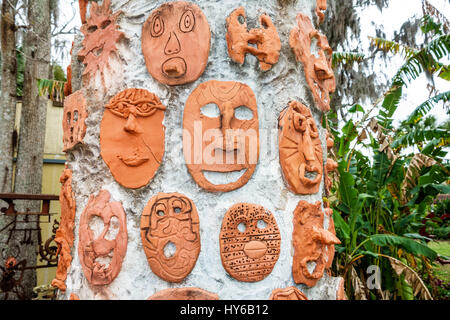 Winter Park Florida, Orlando, Crealde School of Art, gemeinnützige Kunstschule, Alice & William Jenkins Gallery, Hauptcampus, Skulpturengarten, Lehmm Stockfoto