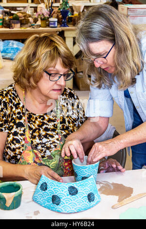 Winter Park Florida, Orlando, Crealde School of Art, gemeinnützige Kunstschule, Alice & William Jenkins Gallery, Hauptcampus, Studio, Klassenzimmer, Klasse, Stockfoto