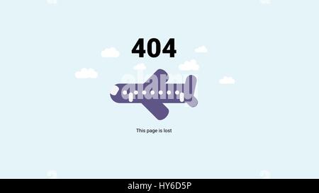 Tag-Web-Master. Oops Fehler 404 Stock Vektor