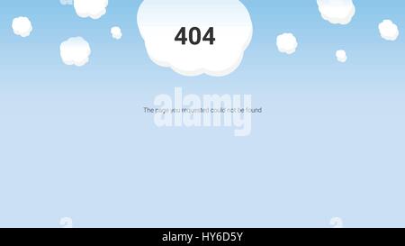 Tag-Web-Master. Oops Fehler 404 Stock Vektor