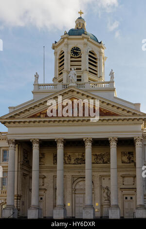 Alte Kirche Gebäude in Brüssel, Belgien Stockfoto