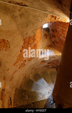 Treppe in der Festung Vaxholm Stockfoto