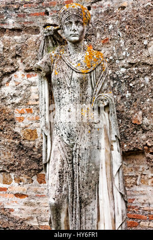 Grabbeigaben Statue vertreten weiblichen Charakter der antiken Ostia - Rom Italien Stockfoto