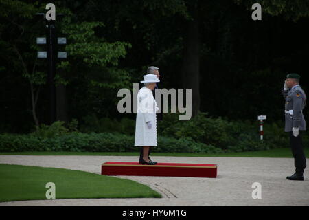 Berlin, Deutschland, 24. Juni 2015: Königin Elizabeth II zu offiziellen Besuch. Stockfoto