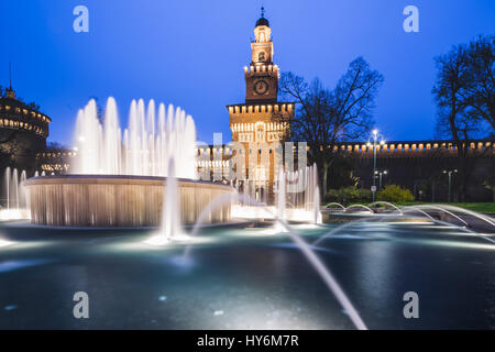 (Castello Sforzesco) Castello Sforzesco in Mailand, Italien Stockfoto