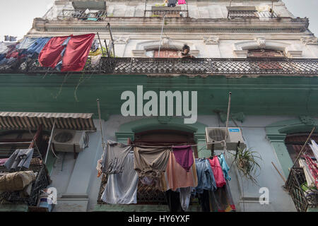 Häuser in Havanna Kuba Stockfoto