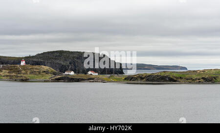 Fort (Admiral) Point Lighthouse, 1874, Schutz der Hafen, Trinity, Neufundlands Stockfoto