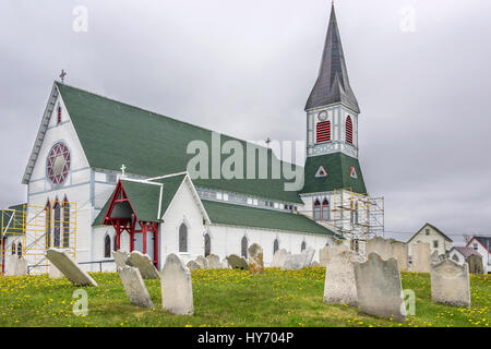 Str. Pauls anglikanische Kirche, 1894 (an Stelle der 1730 Kirche), Gothic Revival, Trinity, Neufundland Stockfoto