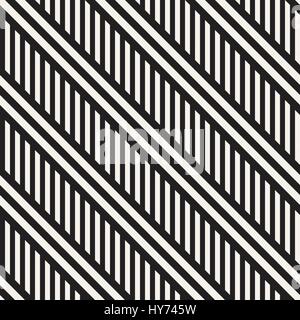 Interlacing parallele Streifen. Monochrome Musterdesign Vektor. Stock Vektor