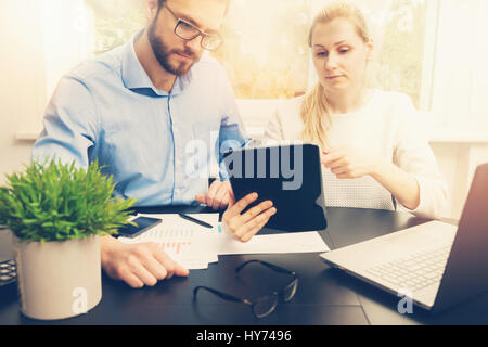 Business-Leute treffen, Diskussion im Büro Stockfoto
