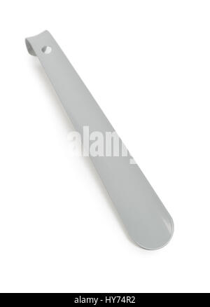 Lange Schuhlöffel isoliert auf weißem Hintergrund Stockfoto