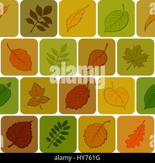 Herbstlaub, nahtlose Hintergrund Stock Vektor